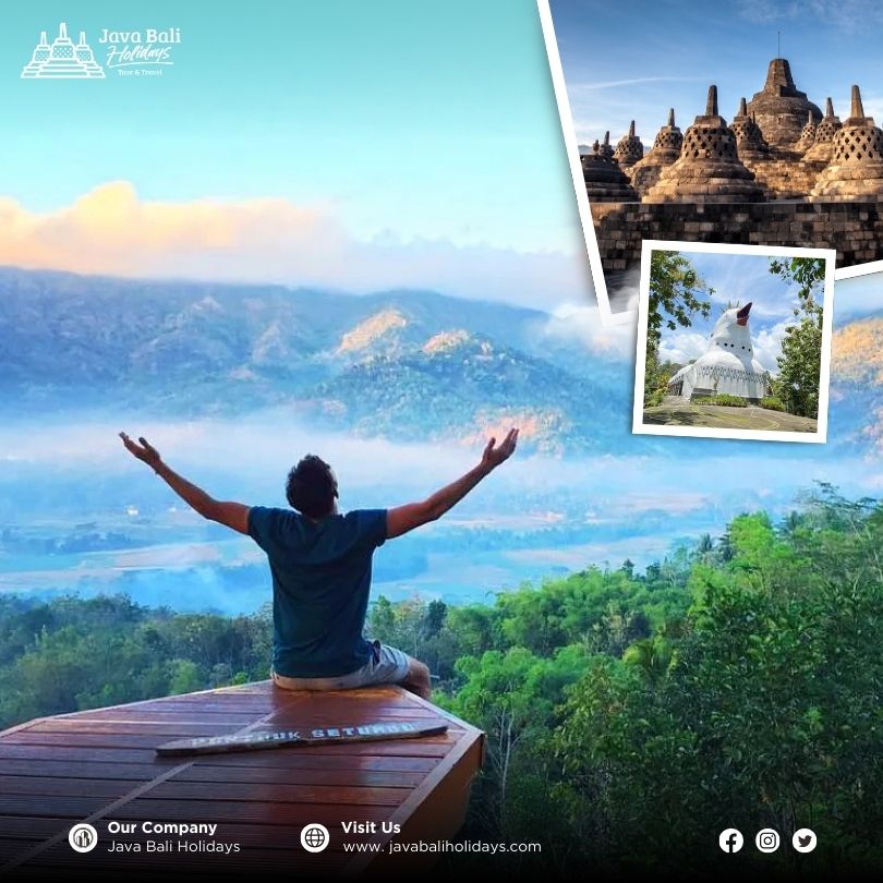 1-Day Yogyakarta Tour Package: Sunrise at Punthuk Setumbu, Borobudur Temple & Chicken Church